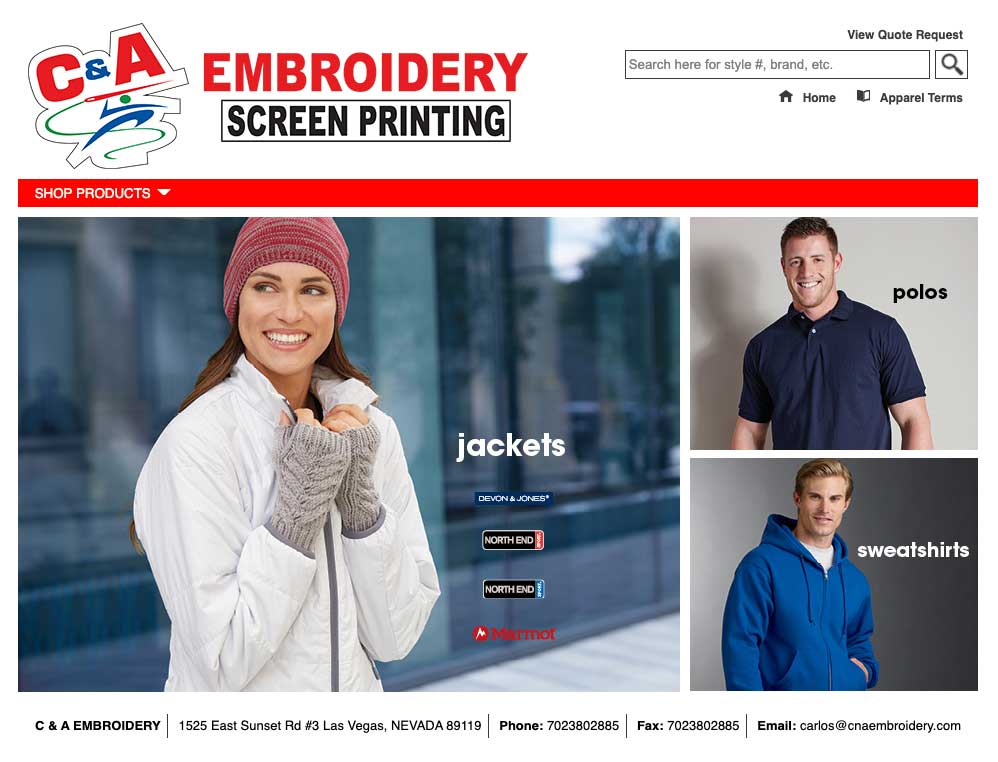 Online Catalog C&A Embroidery
