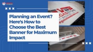 Custom banner printing services in Las Vegas by C&A Embroidery
