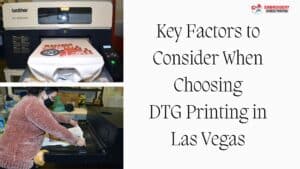 Custom DTG printed t-shirts in Las Vegas