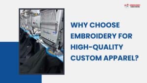 Custom embroidered polo shirt for business