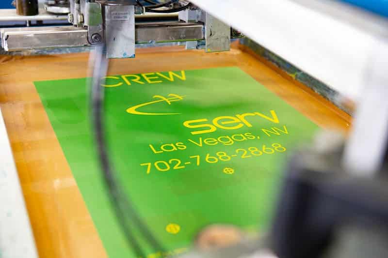 Custom screen printing T-shirts in Las Vegas